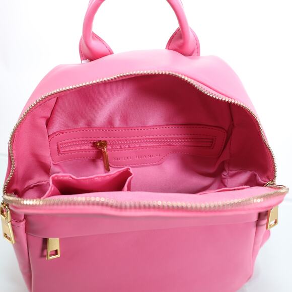 Melie Bianco Louise Recycled Vegan Leather Backpack - Pink - NWT - Picture 7 of 10